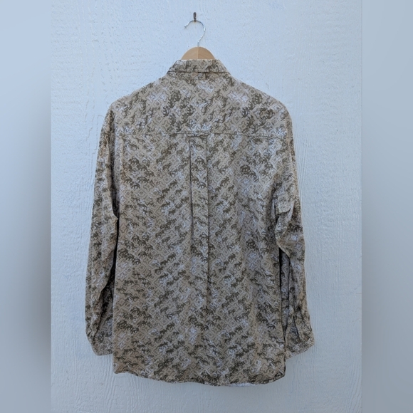 Vintage Woolrich Bear Deer Hunting Cotton Button Down Shirt Men's Size Large - Picture 5 of 5